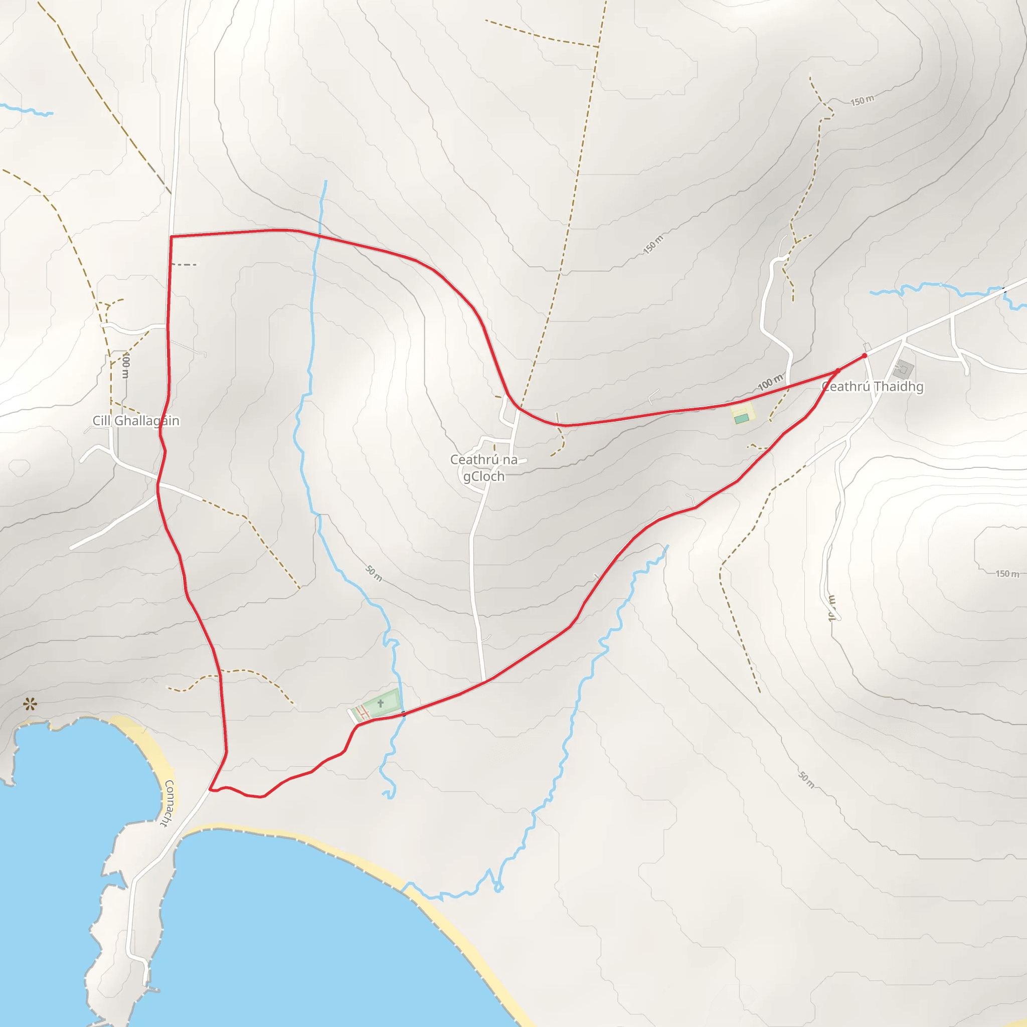 Carrowteige - Beach Loop mobile static map