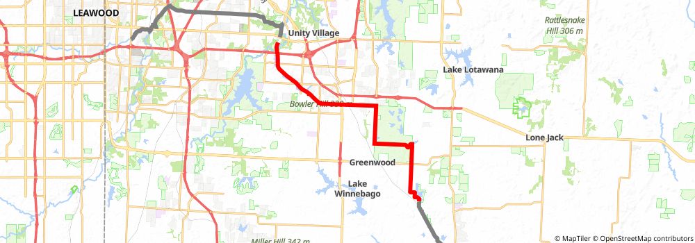 American Discovery Trail South Route stage 162 Map