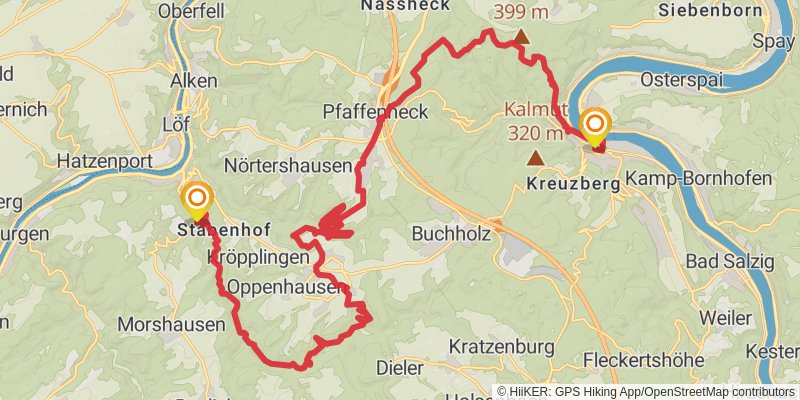 Saar-Hunsrück-Steig stage 21 Map