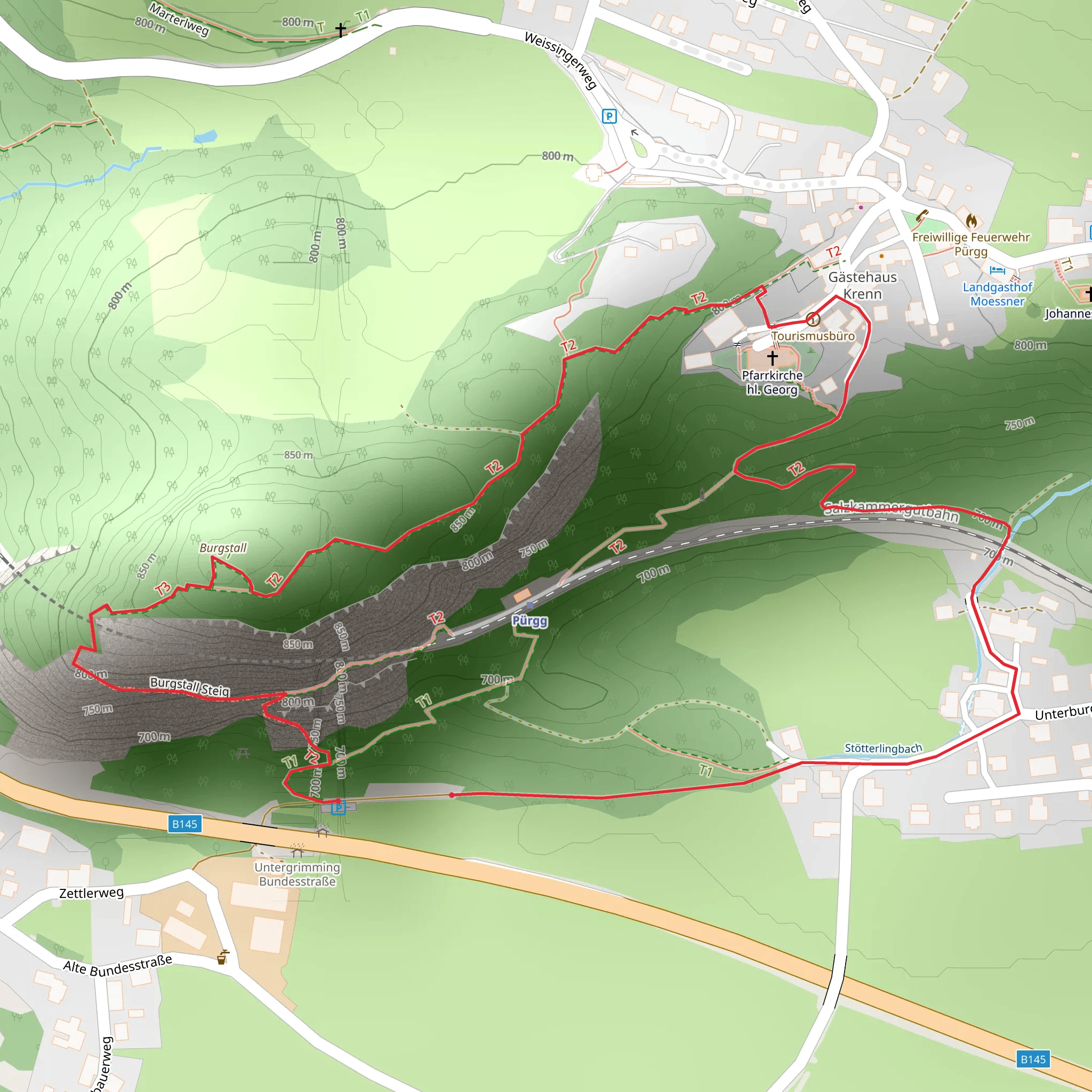 Burgstall via Ferrata mobile static map