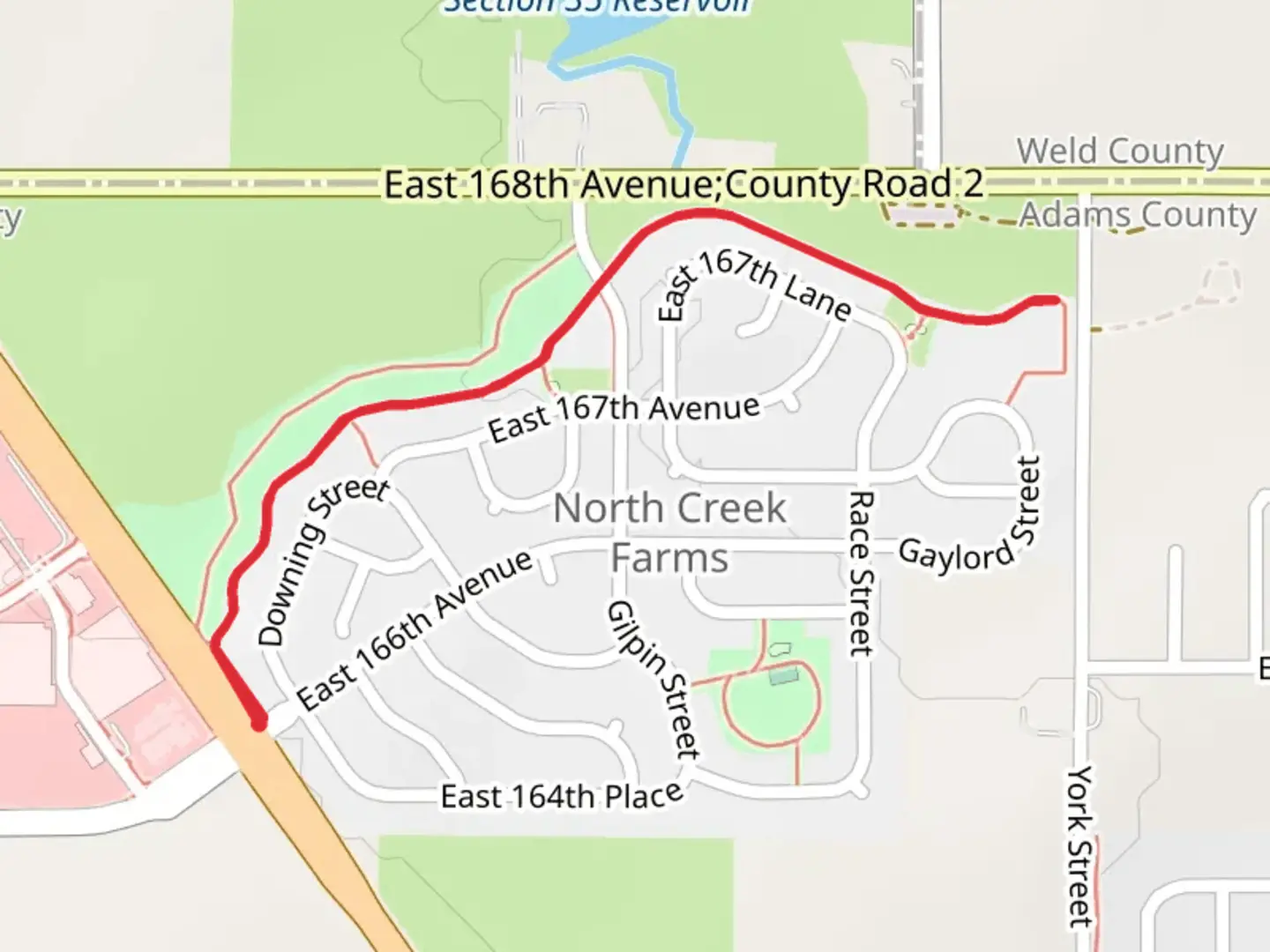 An image depicting the trail South Fork Preble Creek Trail and its surrounding area.