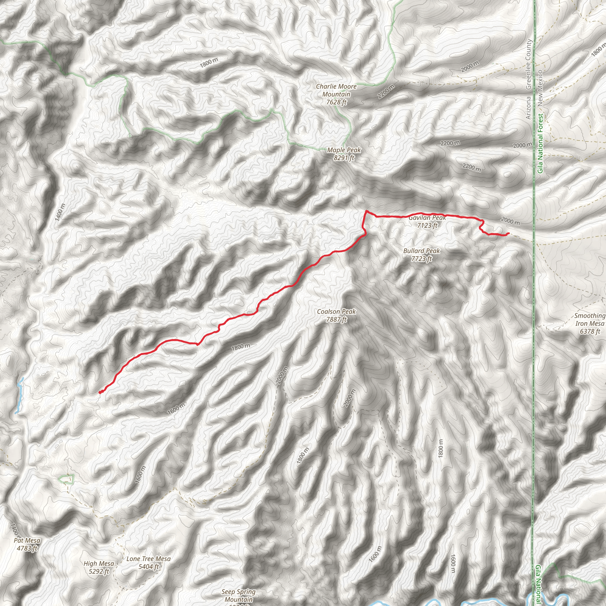 Wildbunch Trail mobile static map
