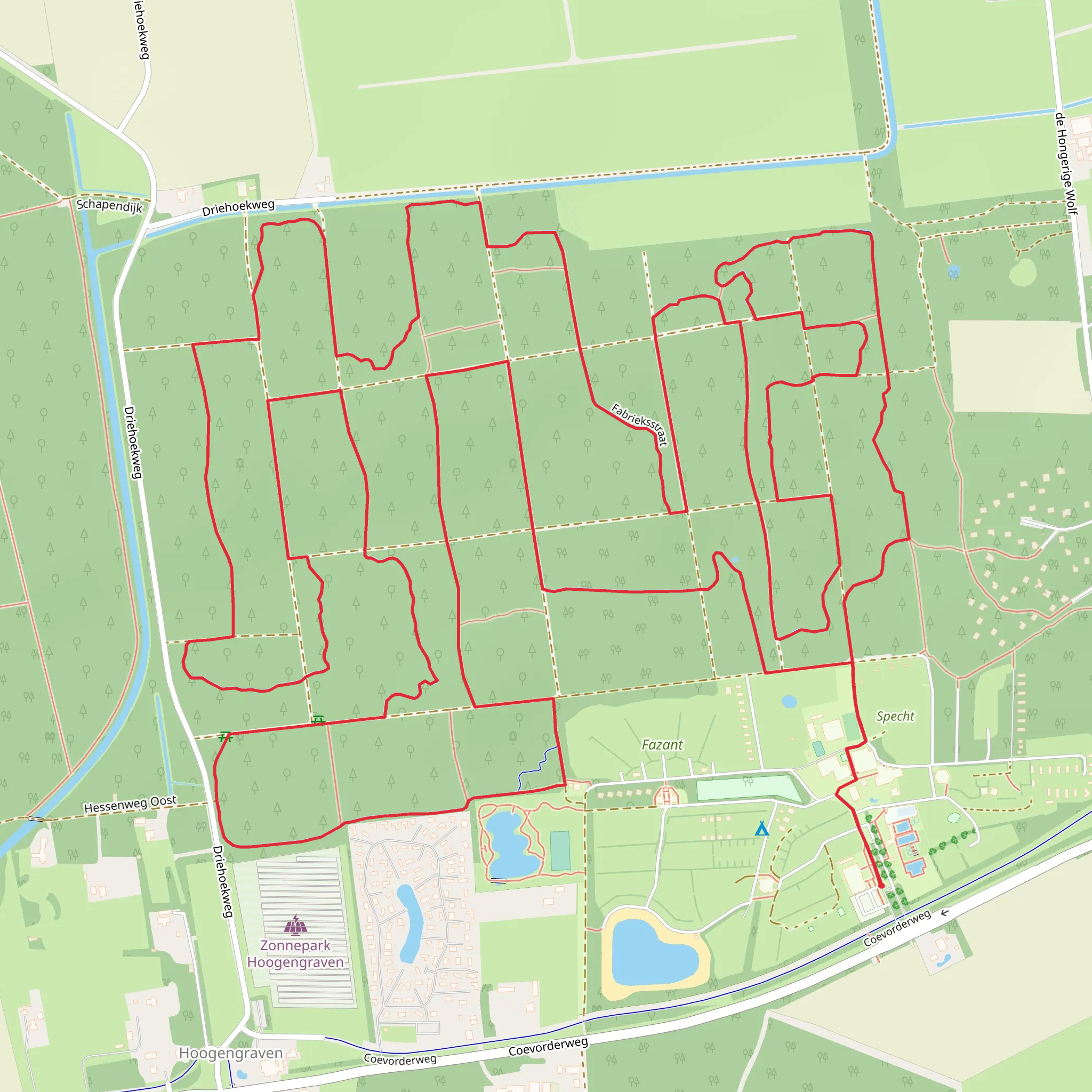 Hoogengraven Loop mobile static map