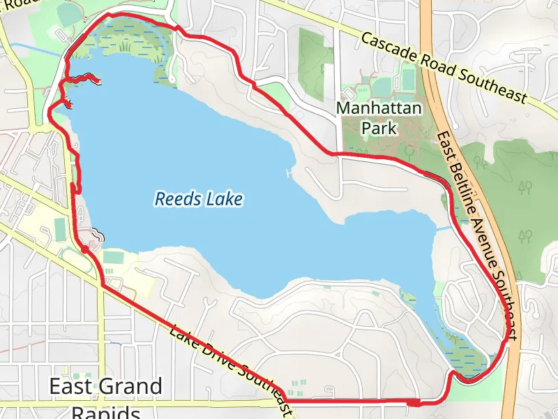 Reeds Lake and Griffins Park Loop