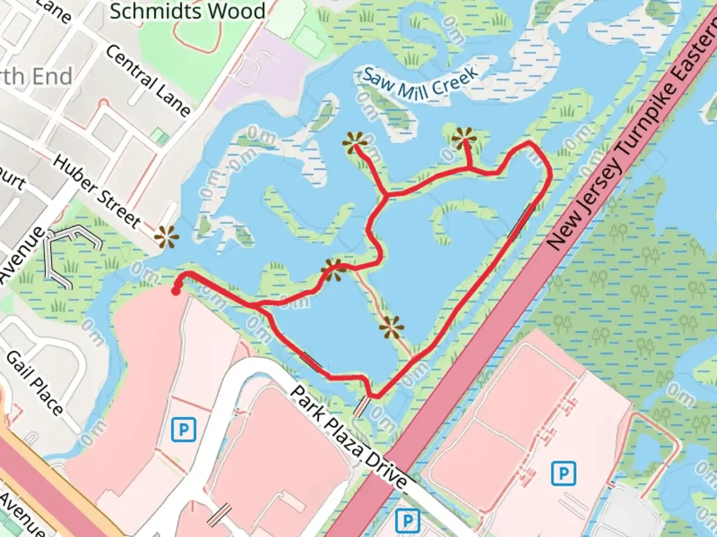An image depicting the trail Mill Creek Marsh Loop Trail and its surrounding area.