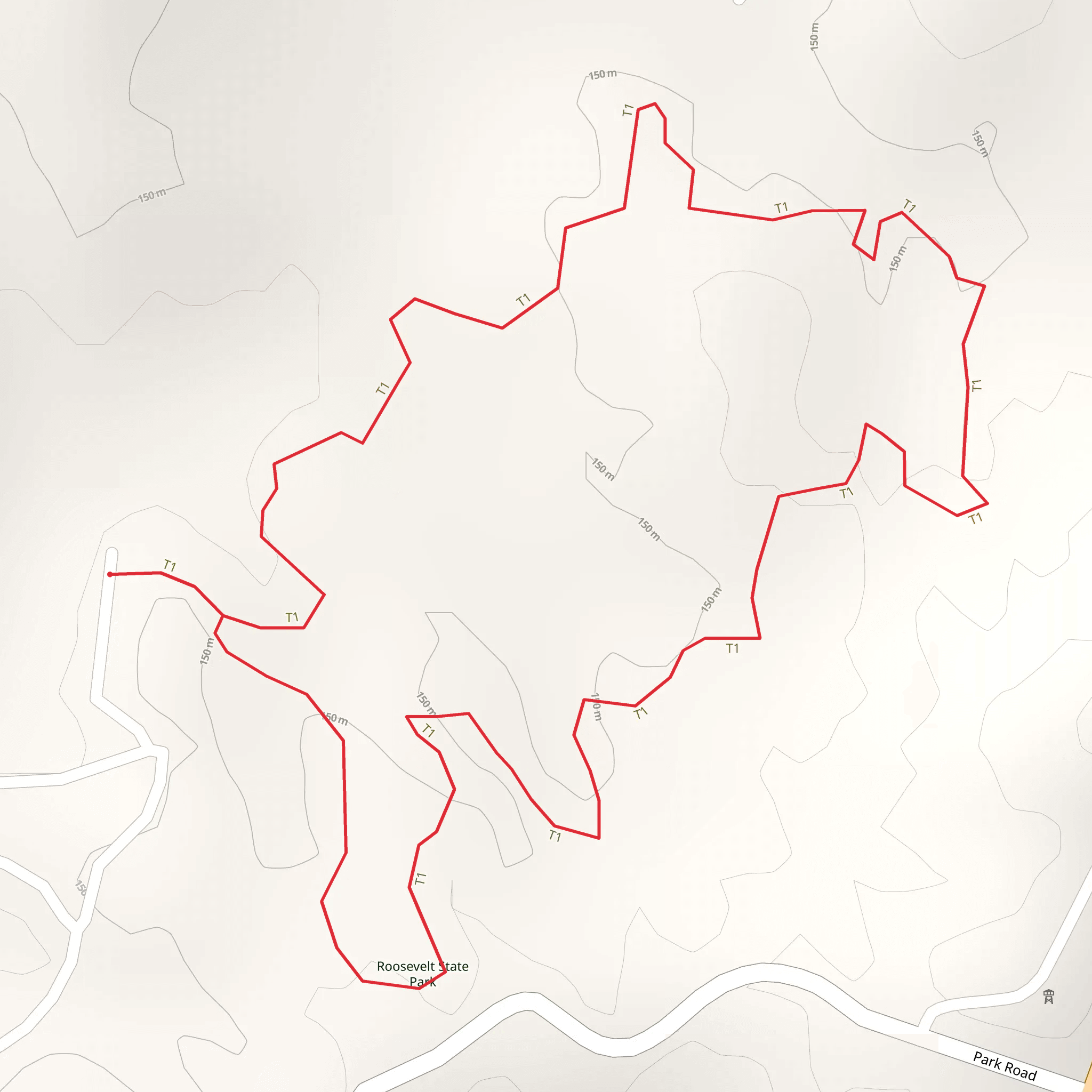 Shadow Lake North Shore Loop mobile static map