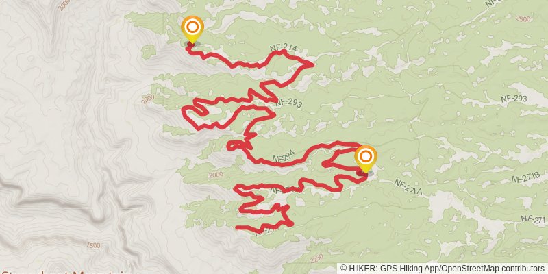 Rainbow Rim Trail stage 3 Map