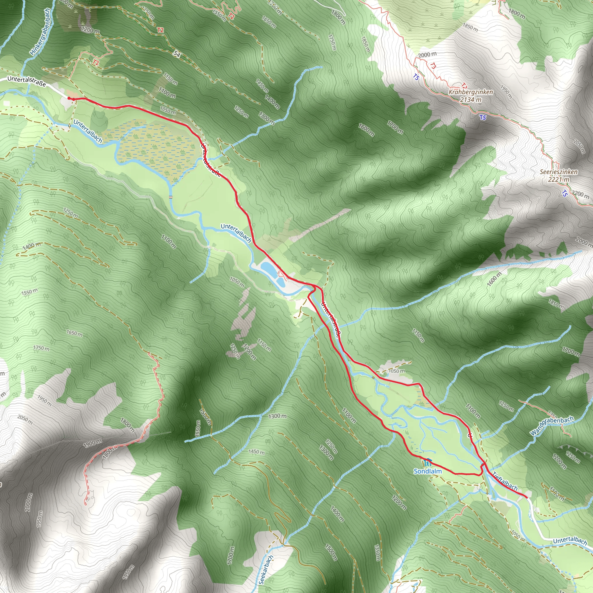 Untertal Winter Walk mobile static map