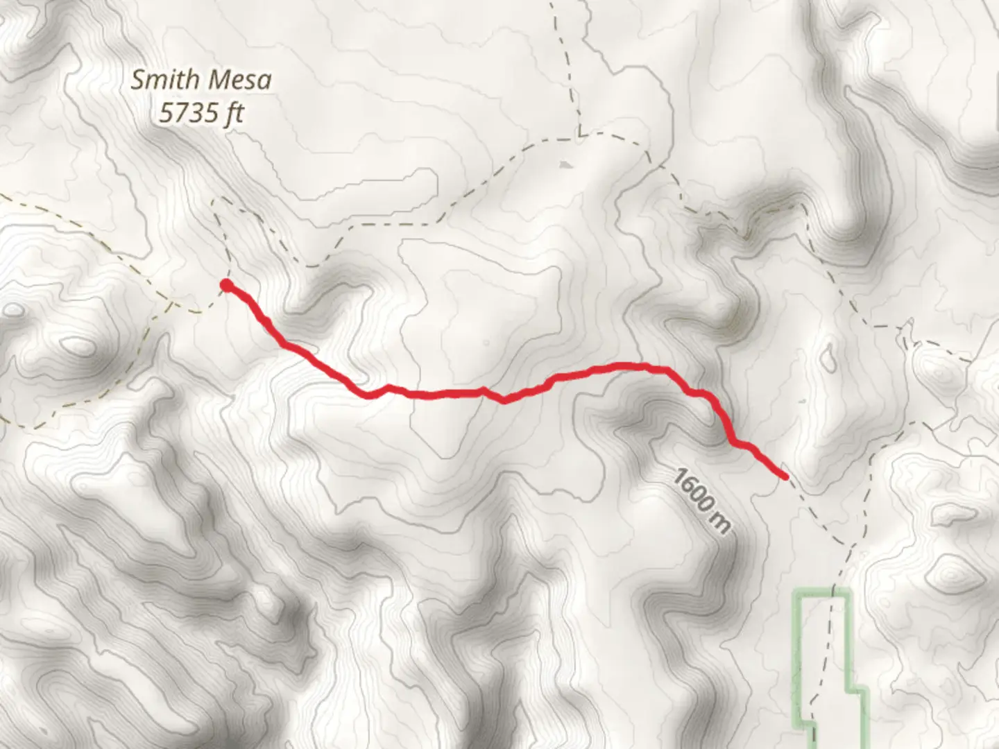 An image depicting the trail Burke Spring Trail and its surrounding area.