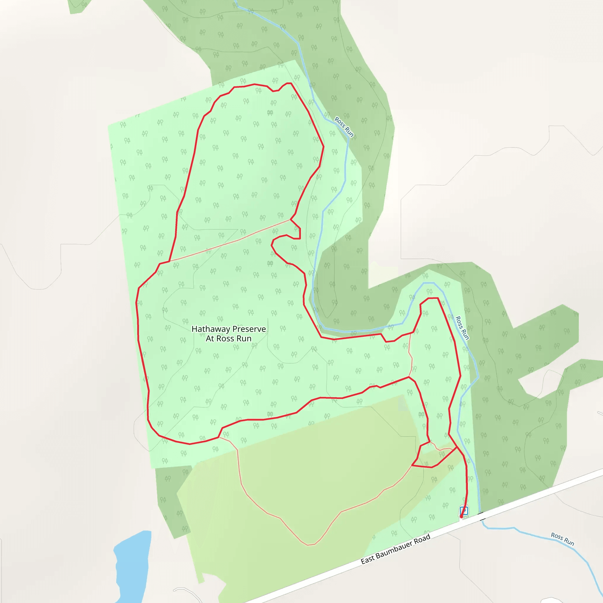 Hathaway Preserve At Ross Run mobile static map