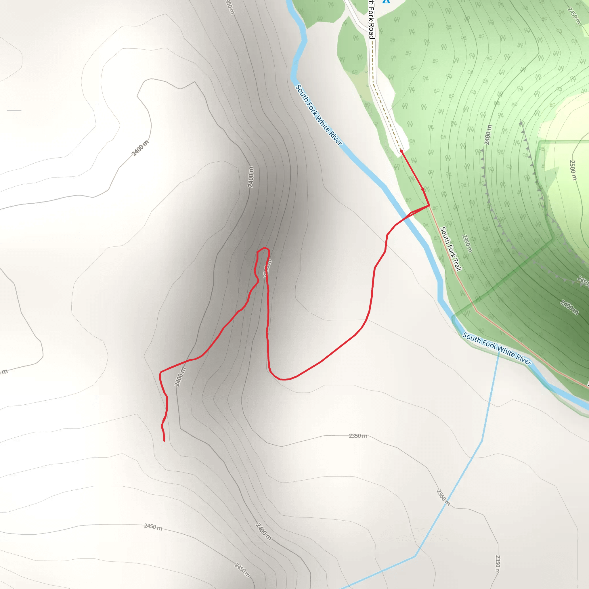 Spring Cave Trail mobile static map
