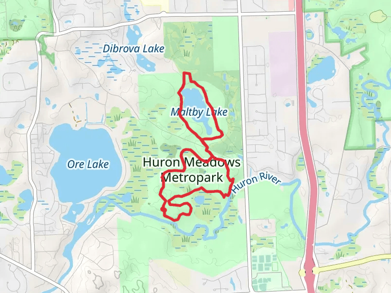 Hidden Lake Bend, Maltby Lake and Beech Alley - Moraine Fen Loop