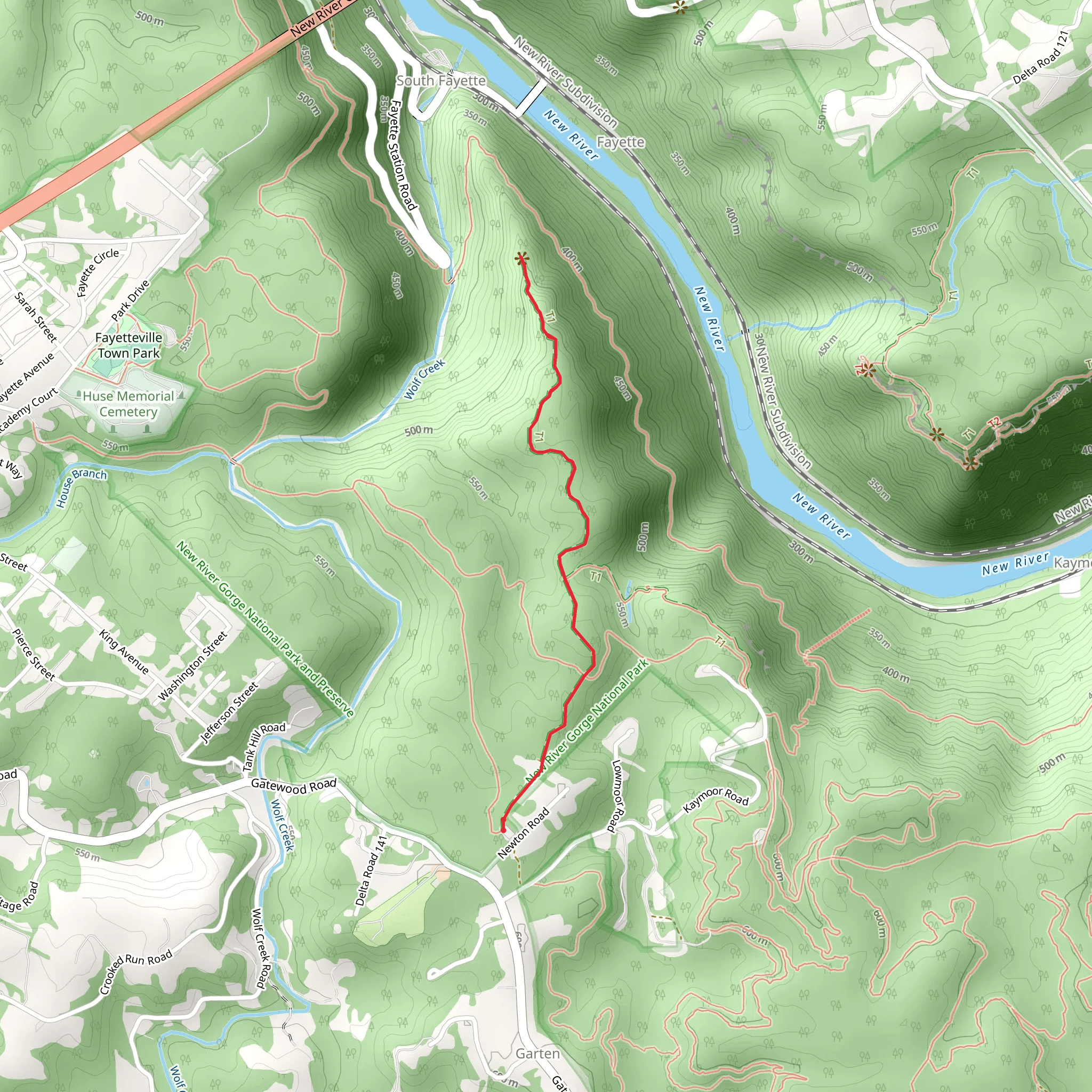 Long Point Trail mobile static map