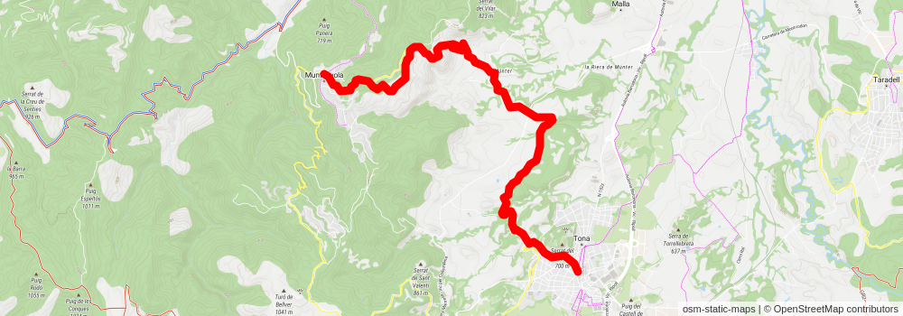 Tona Trail PR C 43 stage 2 Map