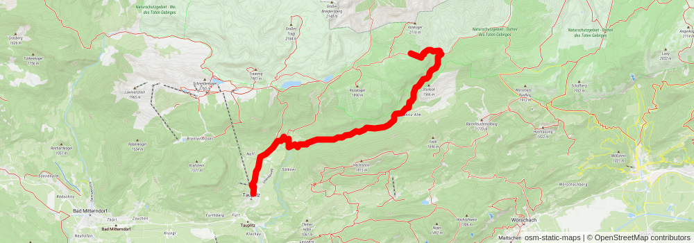 Tauplitzalm to Gnanitzalm stage 2 Map