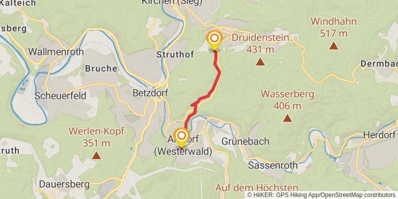 Druidensteig alt 1 Map