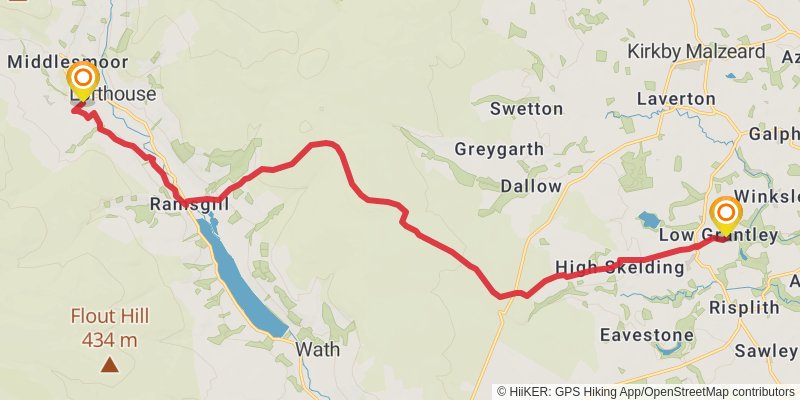 Head to Head Walk stage 8 Map