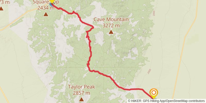 American Discovery Trail - Nevada stage 4 Map