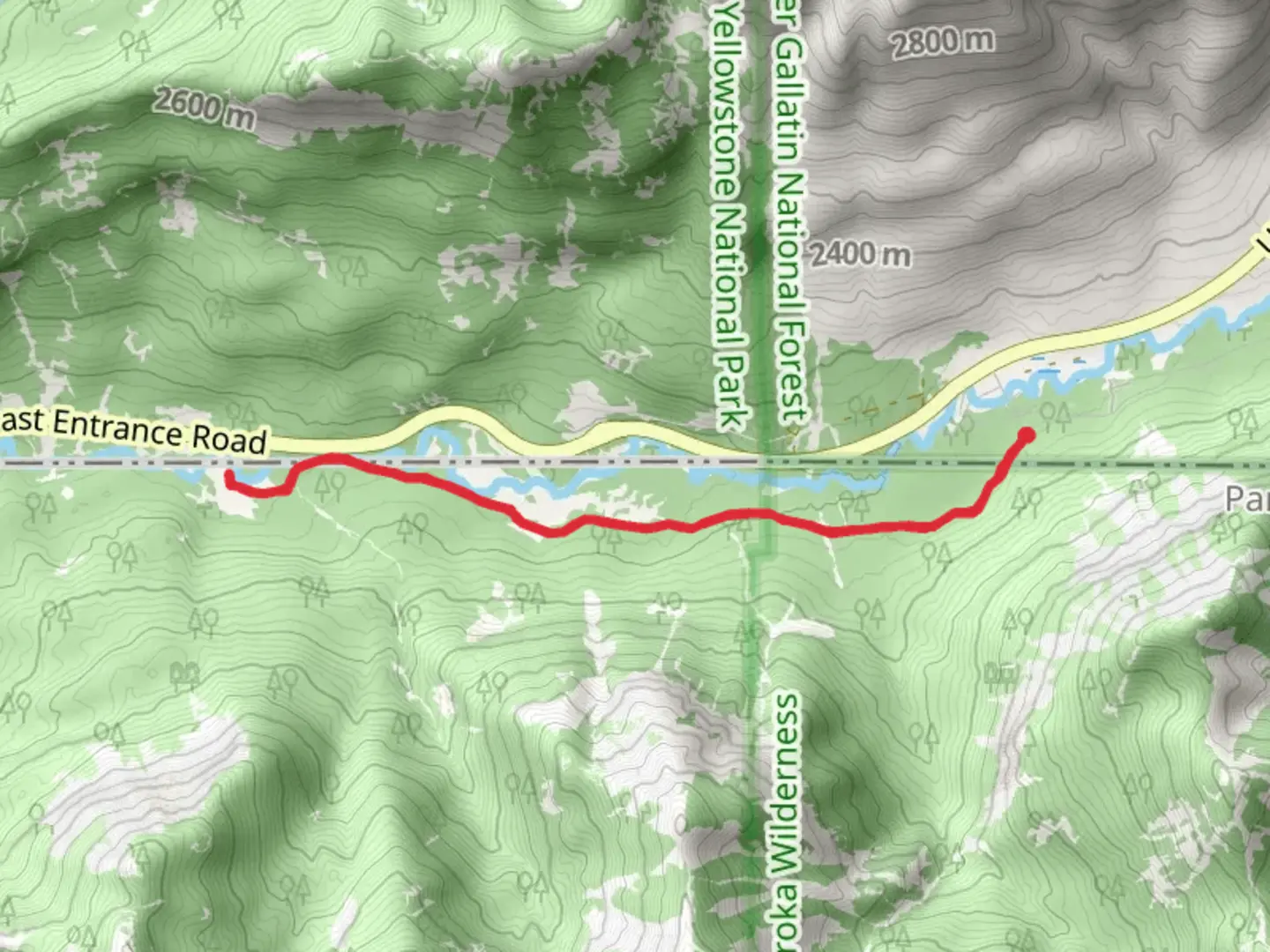 An image depicting the trail Bannock Trail and its surrounding area.