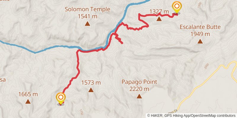 Escalante Route Trail stage 2 Map
