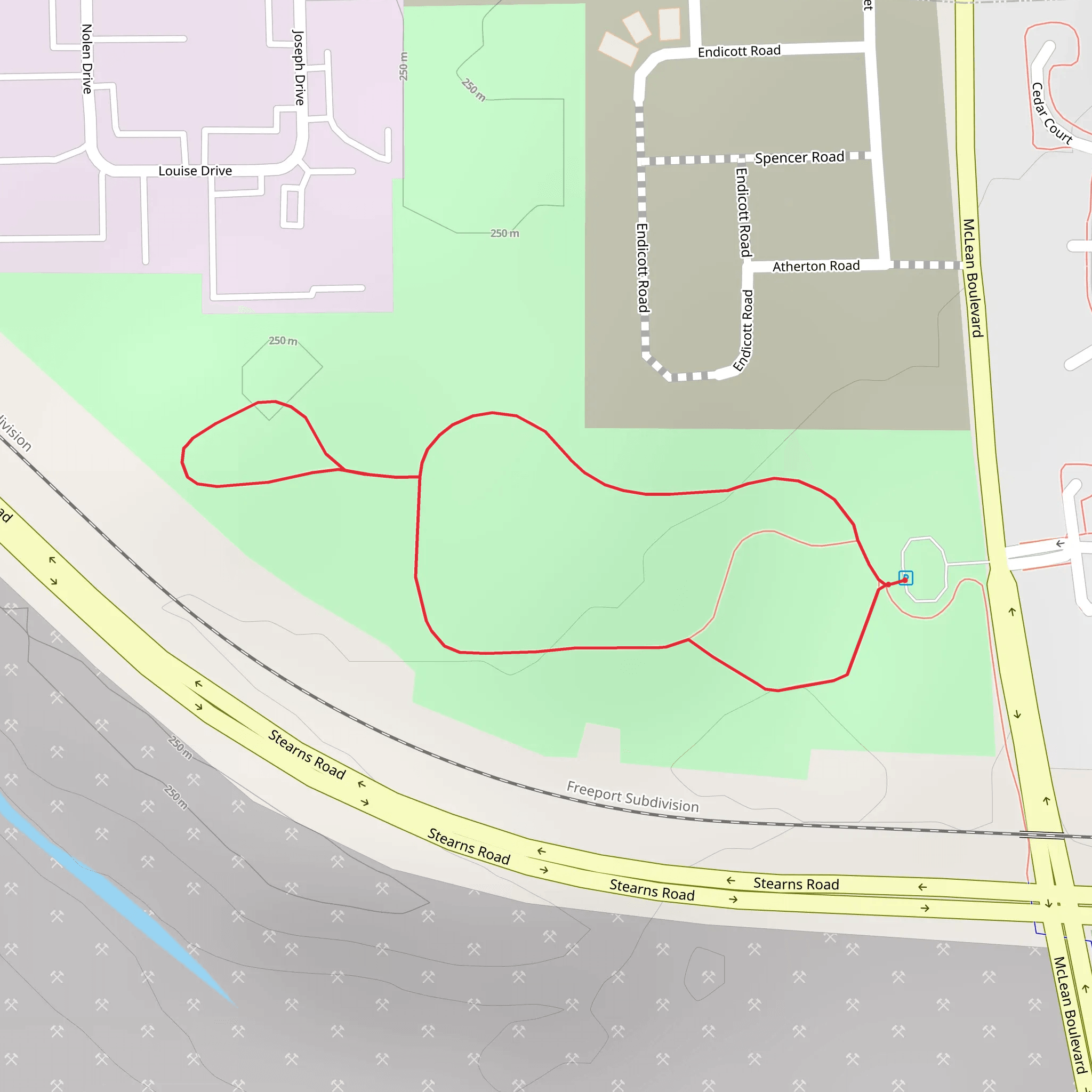 McLean Boulevard Loop - West mobile static map