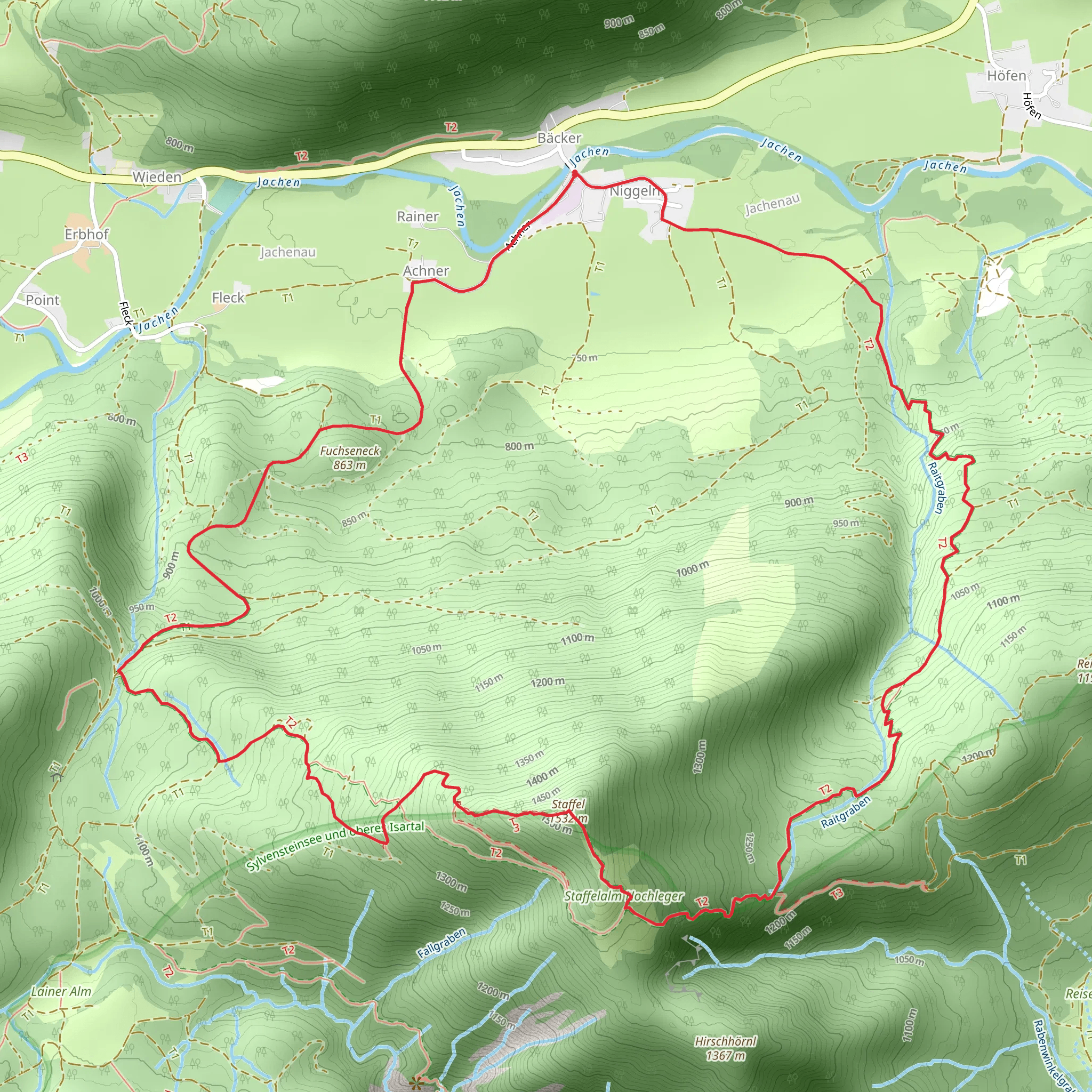 Staffel Loop via Av Weg 492 mobile static map