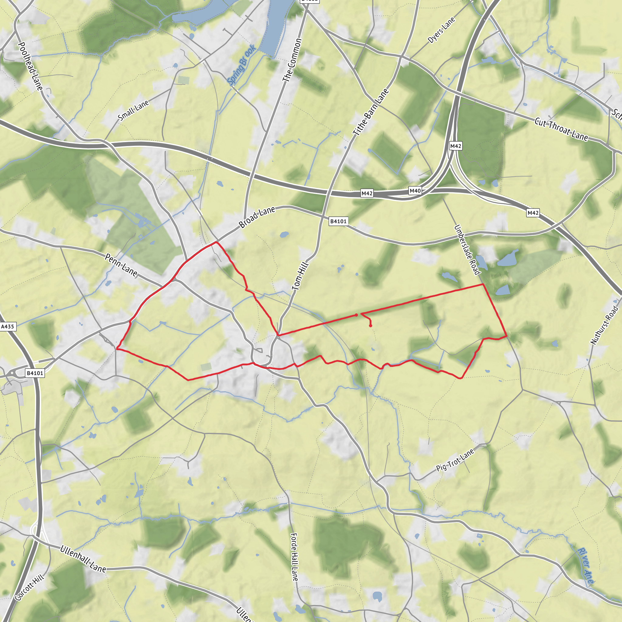 Umberslade Loop 5 April mobile static map