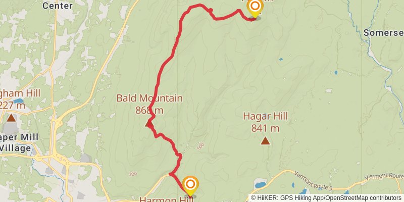 Glastenbury - West Ridge Loop stage 2 Map