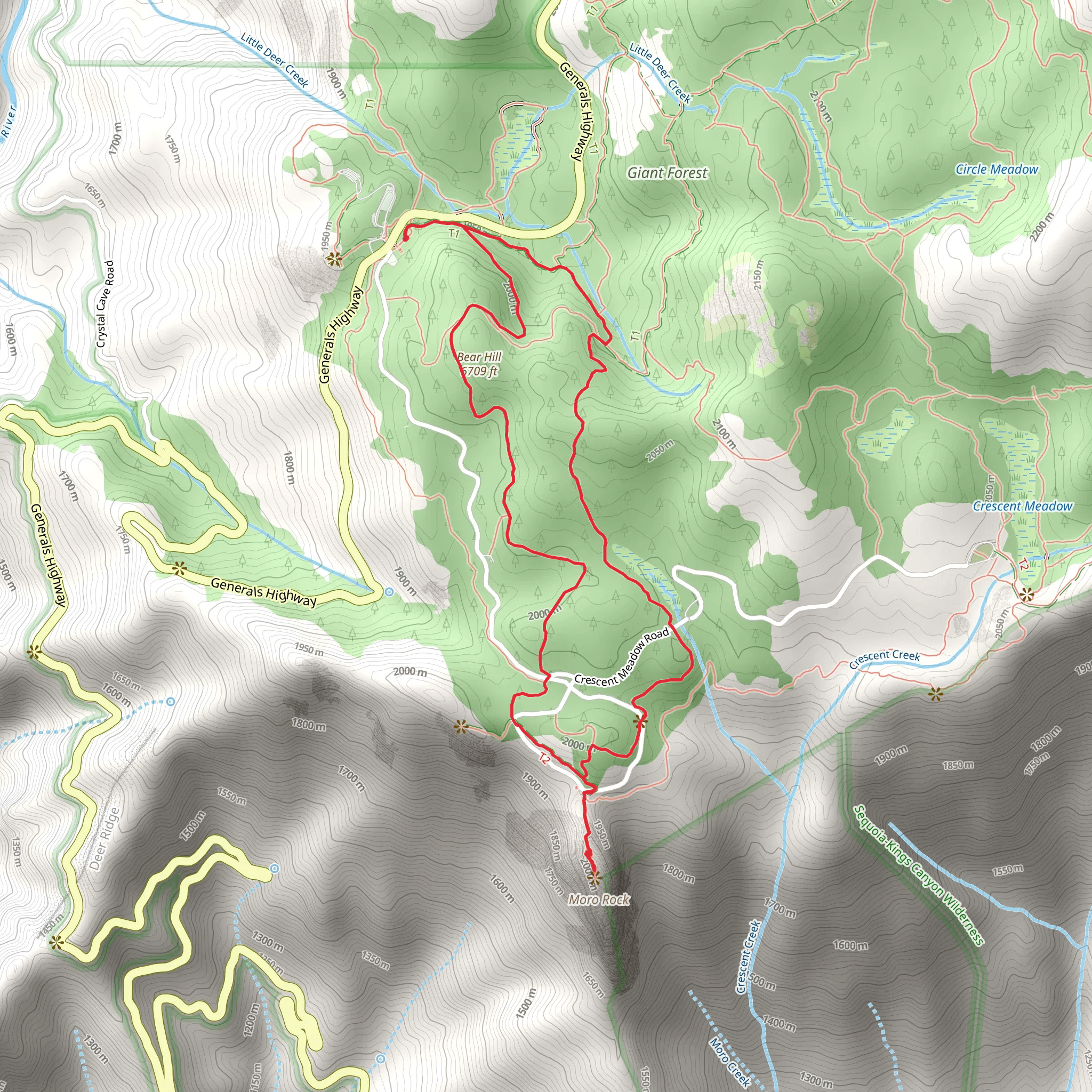 Bear Hill Trail, Alta Trail and Soldiers Hill Trail mobile static map