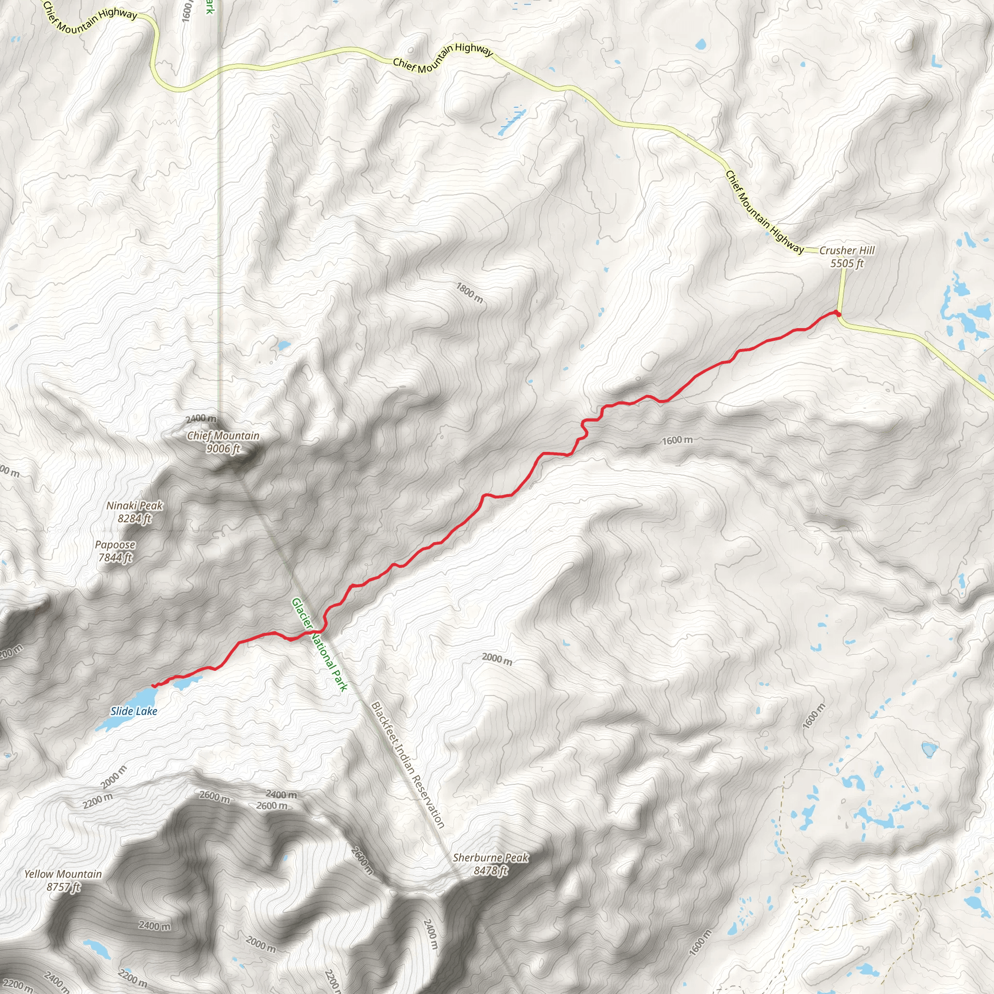 Otatso Creek Trail mobile static map