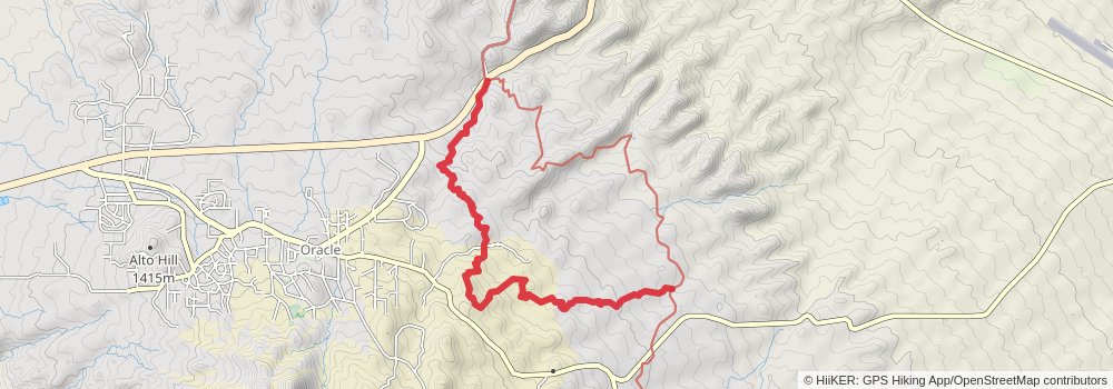 Arizona Trail alt 3 Map