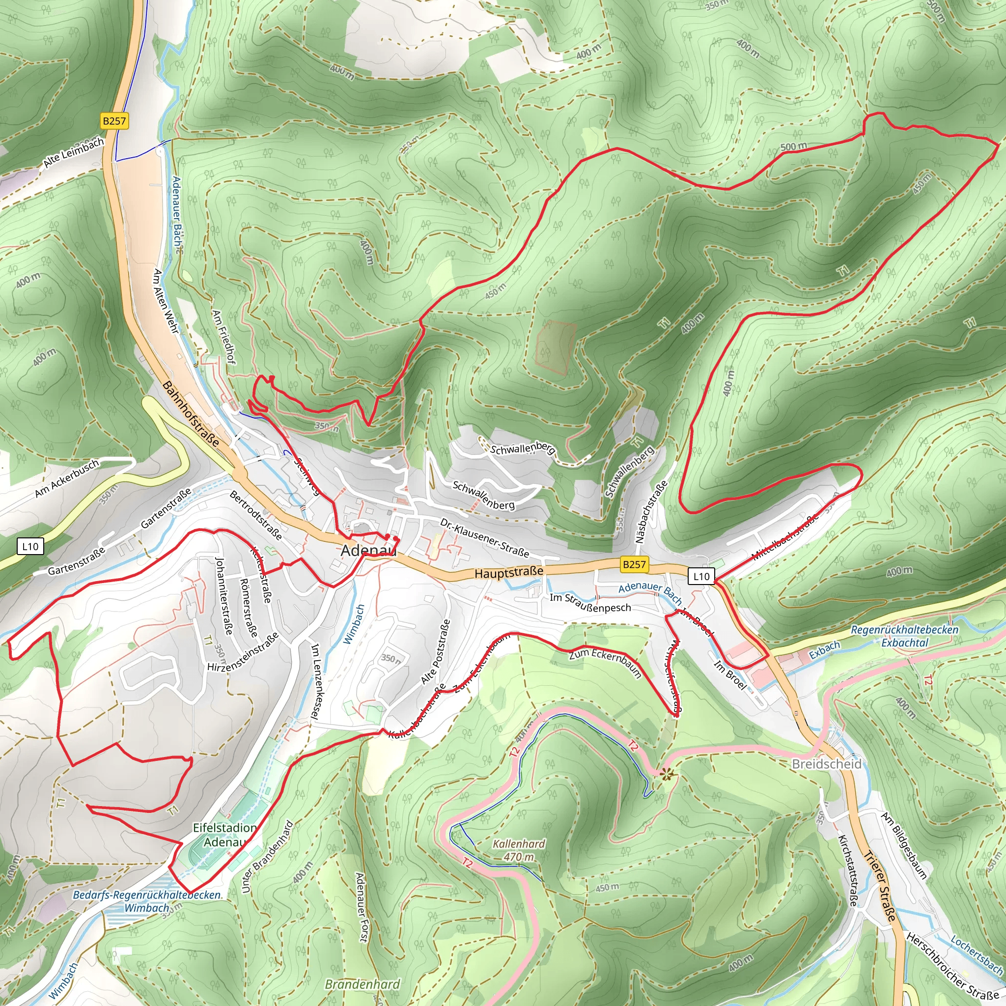 Bedarfs-Regenrückhaltebecken Wimbach via Rhein Venn Weg mobile static map