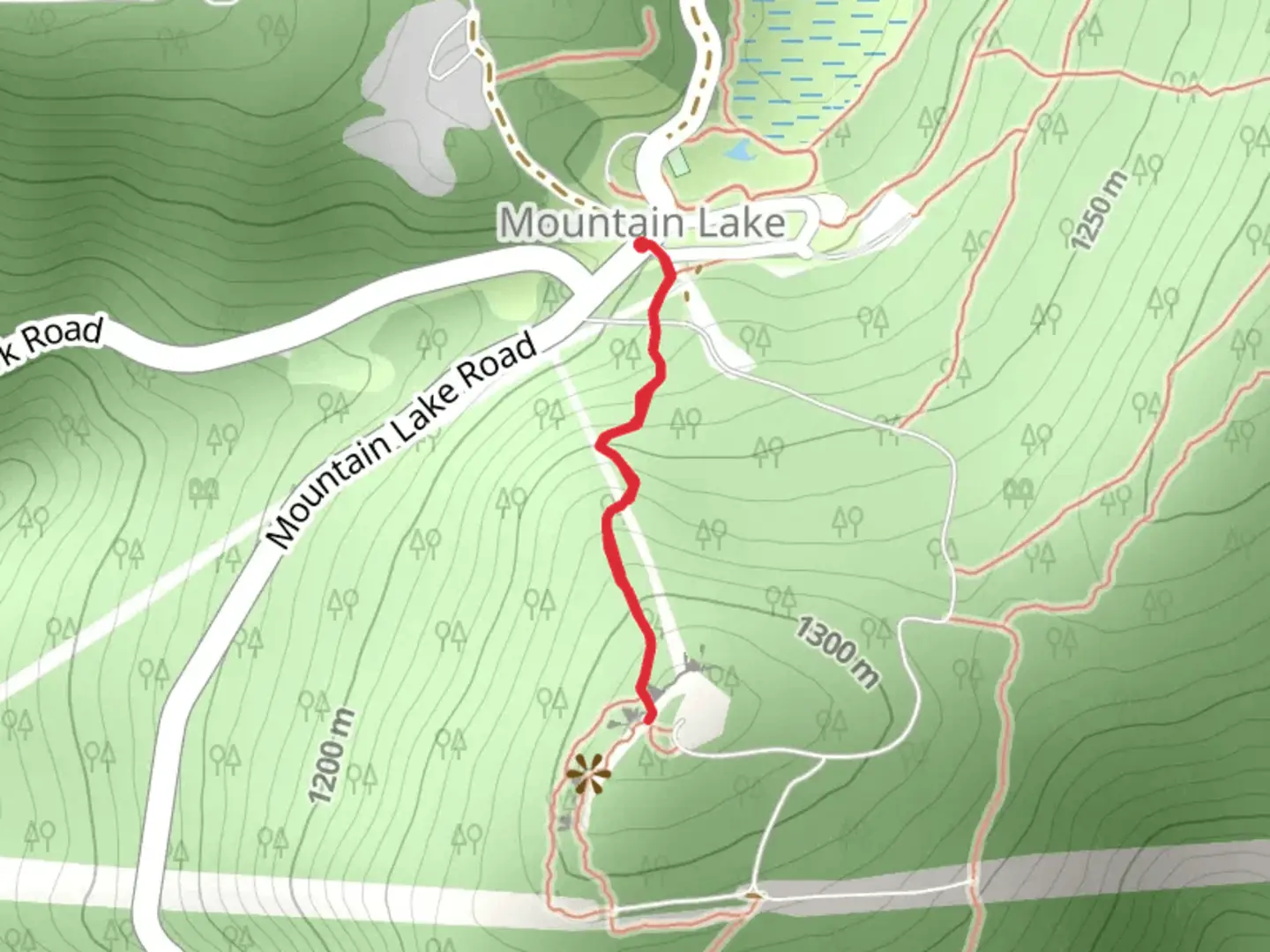 An image depicting the trail Bald Knob Trail and its surrounding area.