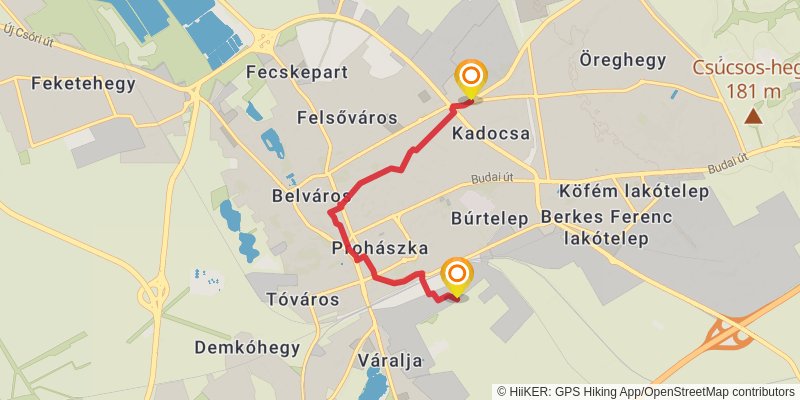 Sultans Trail stage 22 Map