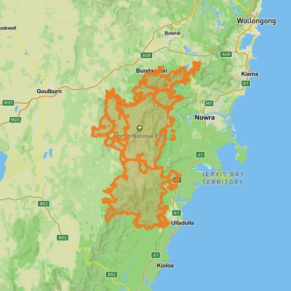 Morton National Park mobile static map