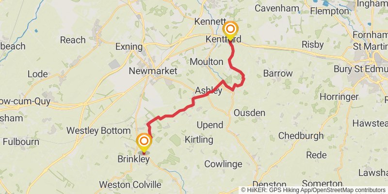 Icknield Way Path stage 7 Map