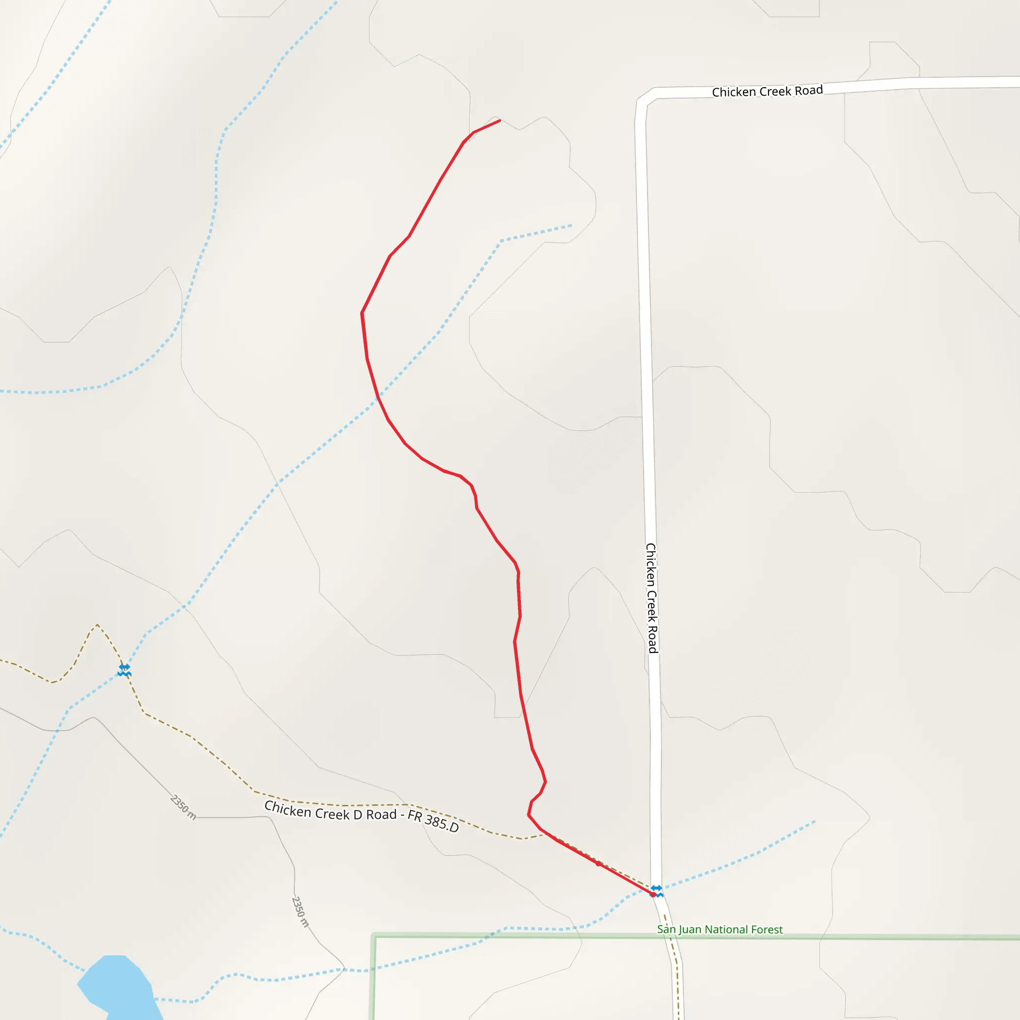 Chicken Little Trail mobile static map