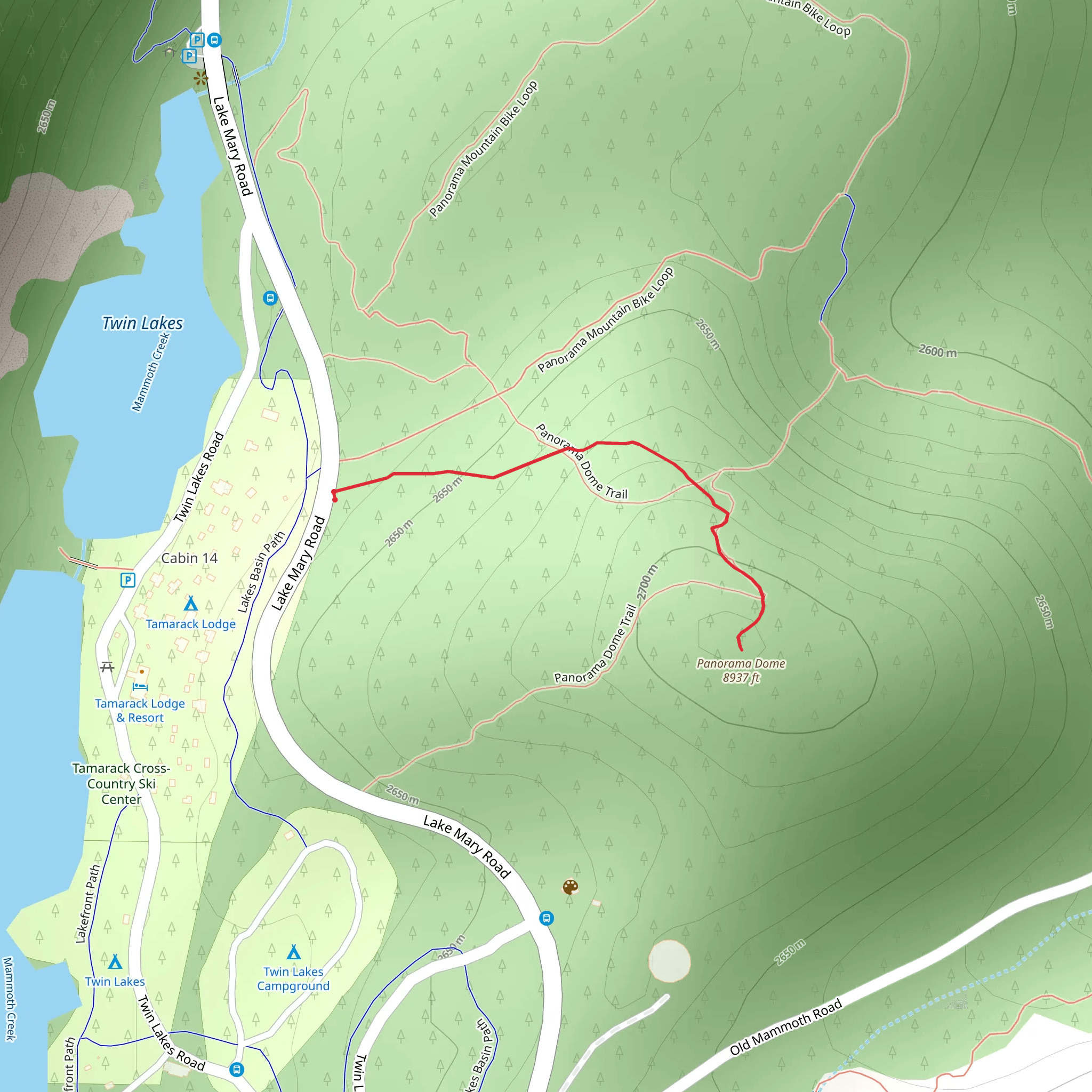 Panorama Dome Trail mobile static map