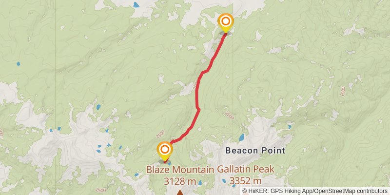 Spanish Peaks Loop stage 3 Map