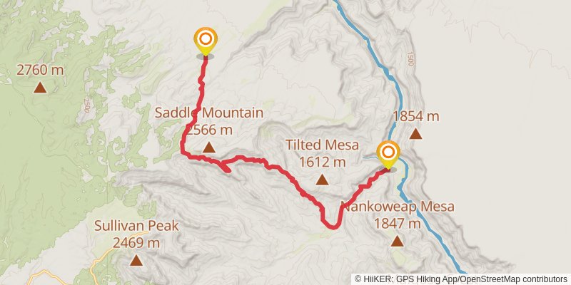 Nankoweap Trail stage 4 Map