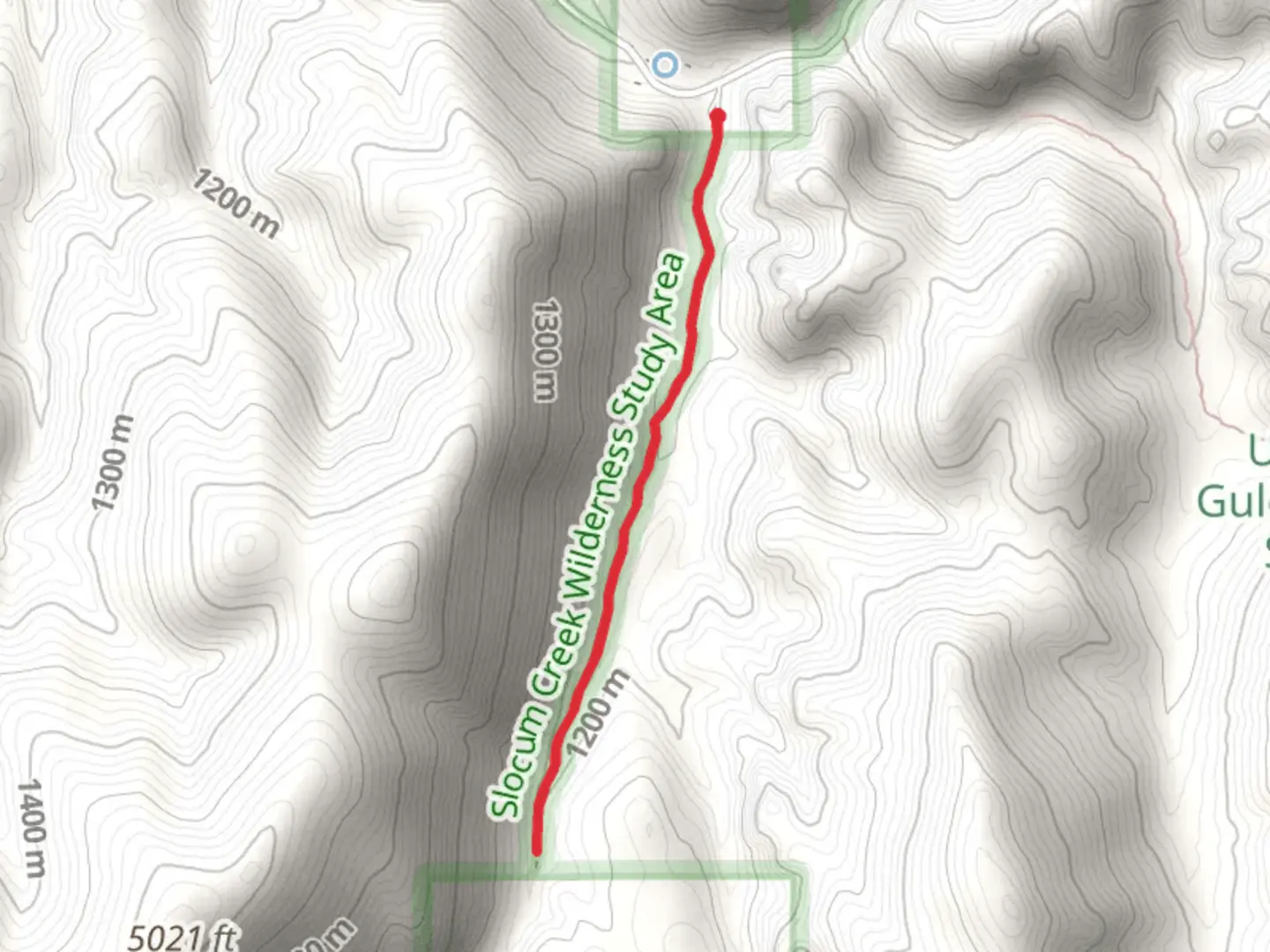 An image depicting the trail Dago Gulch Trail and its surrounding area.