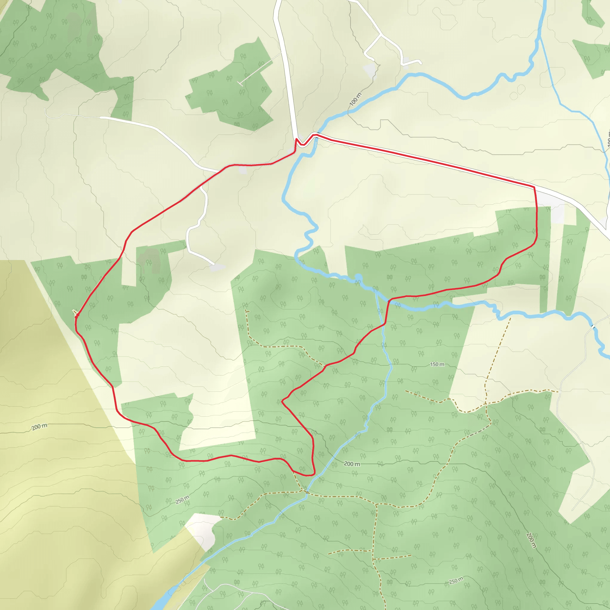 Slieve Aughty Trails - Gortnamanagh Loop mobile static map