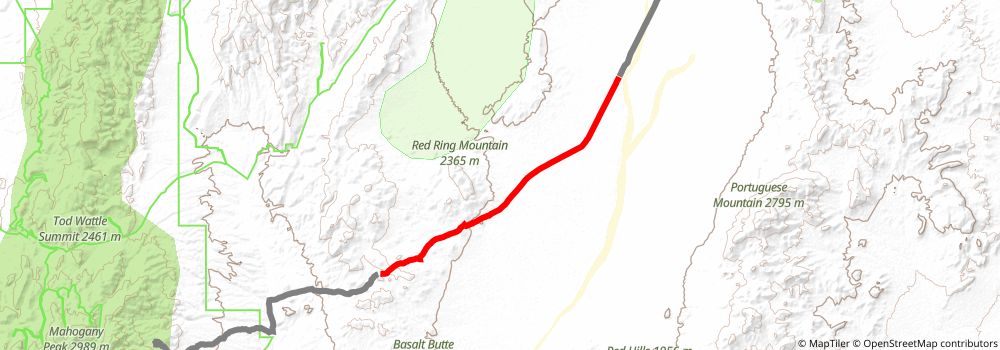 American Discovery Trail South Route stage 343 Map