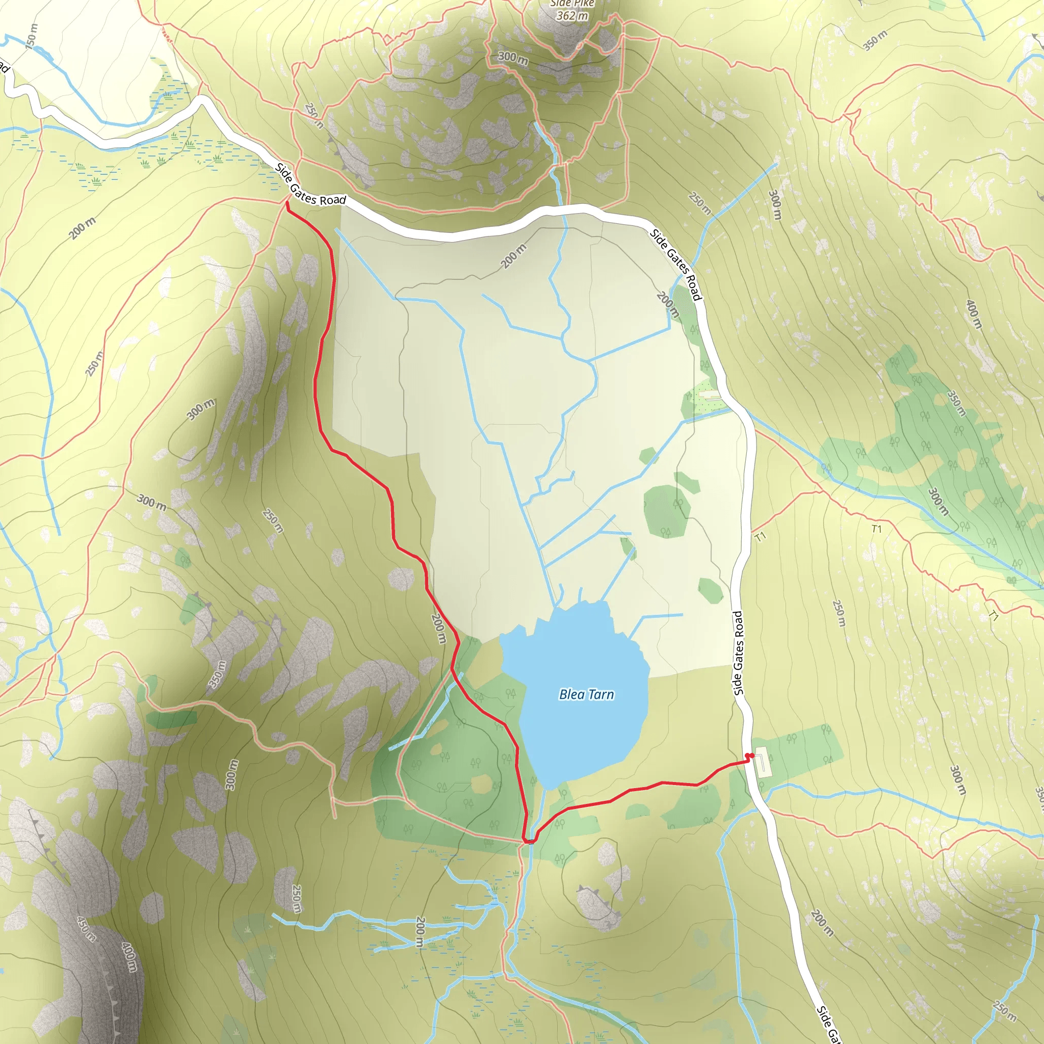 Blea Tarn mobile static map