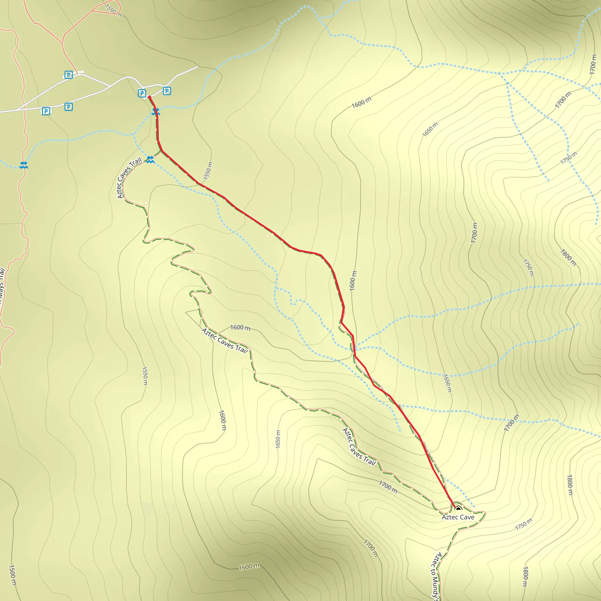 Aztec Caves mobile static map