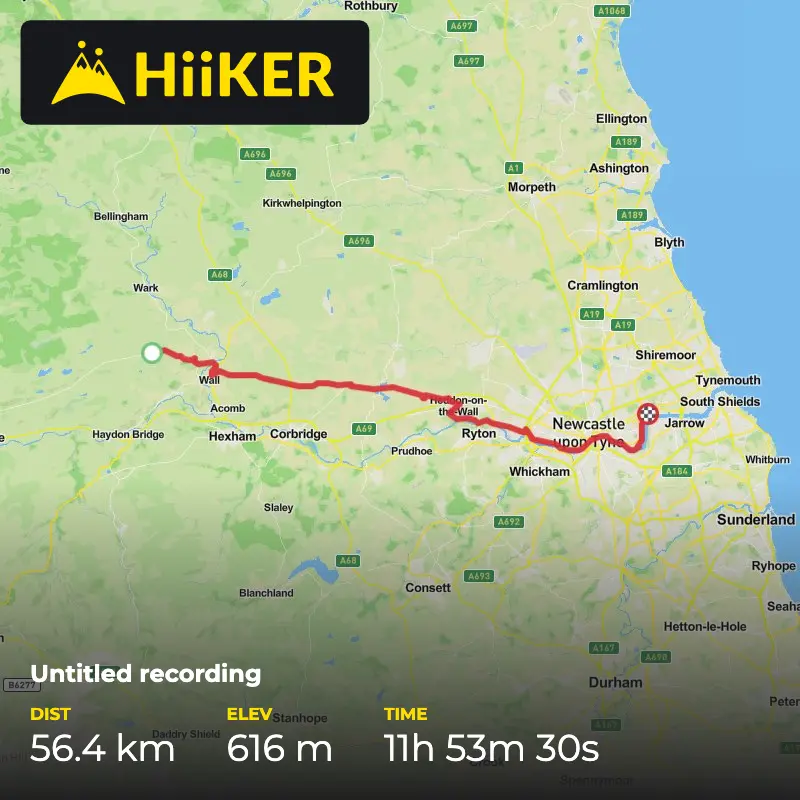 A map preview of the recording Untitled recording.