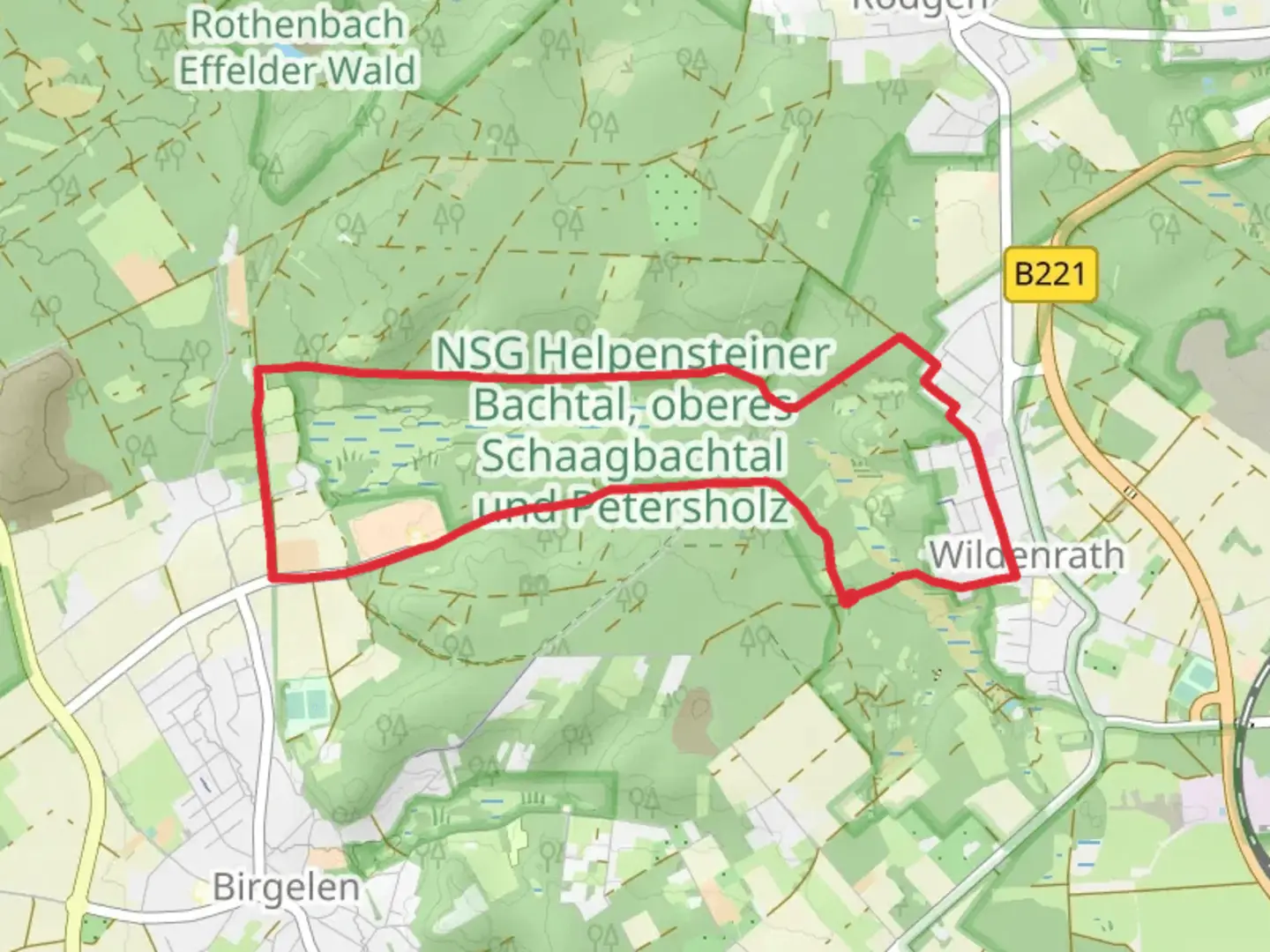 An image depicting the trail Rundweg A8 Schaagbachtal and its surrounding area.