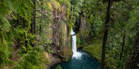 An image depicting the trail North Umpqua Trail and its surrounding area.