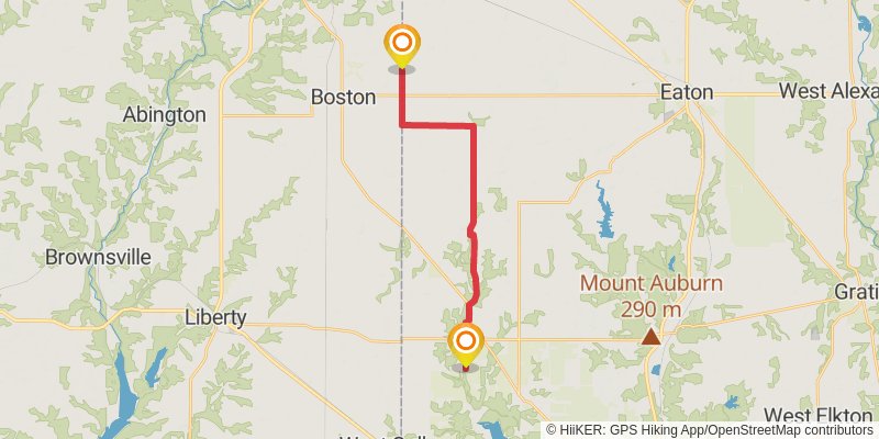 American Discovery Trail North Route stage 92 Map