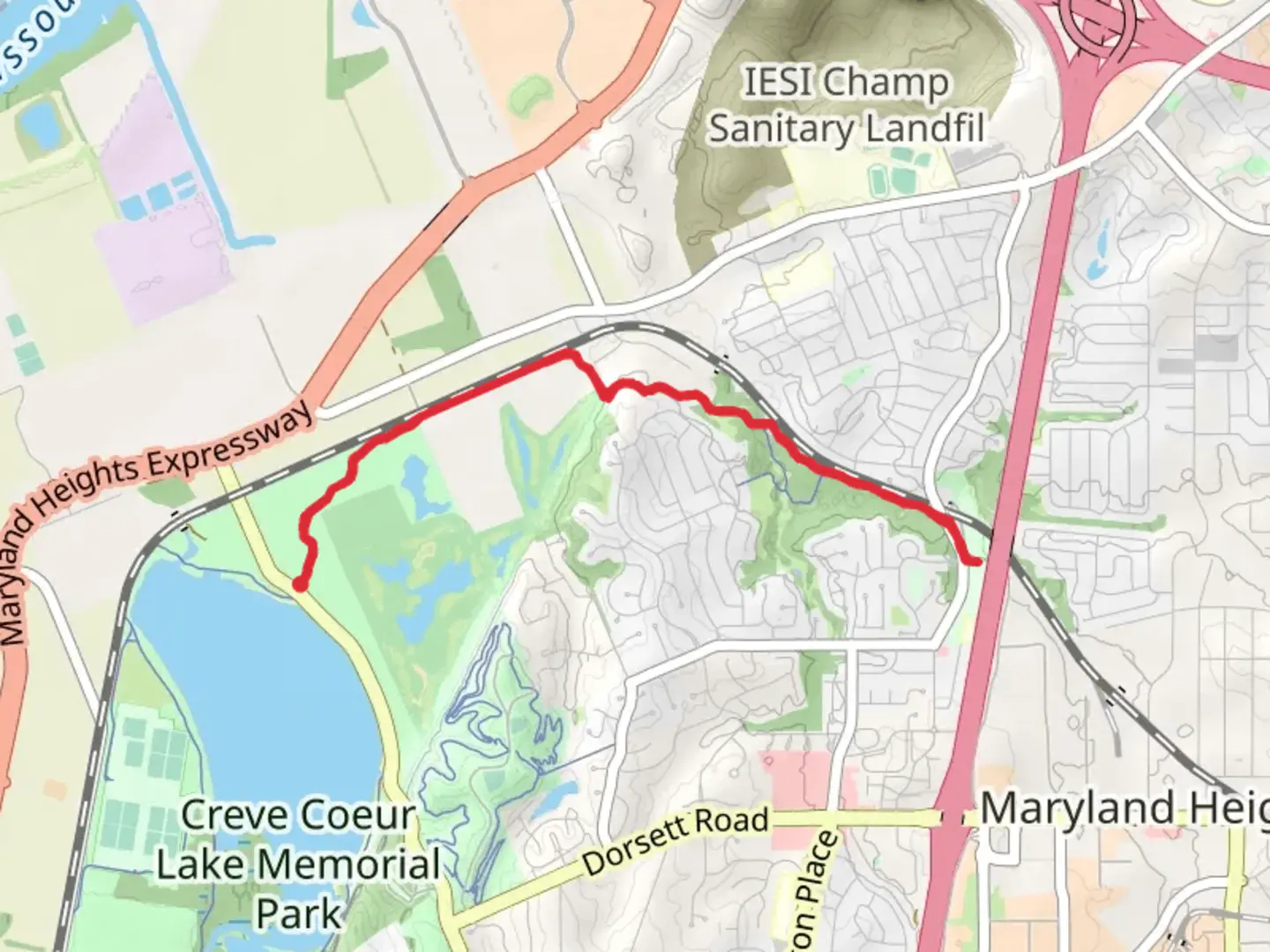 An image depicting the trail McKelvey Woods Trail and its surrounding area.